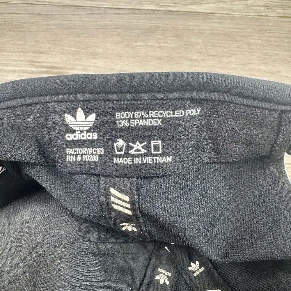 Adidas Originals Baseball Cap Mens OS Black White Trefoil Logo Strapback Hat